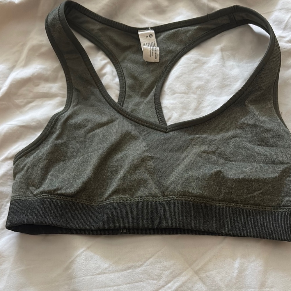 Olive Green Lululemon Sports Bra